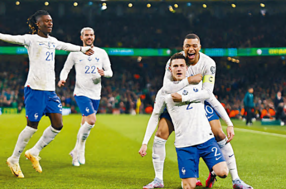 欧洲杯预选赛前瞻： 法国vs爱尔兰
